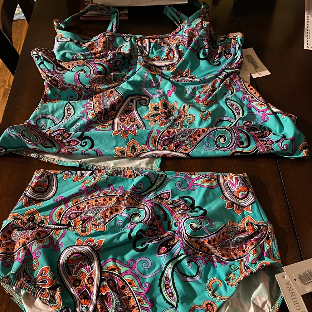 Tara Grinna Tankini & bottom - NEW with tags